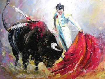 スポーツ Painting - 闘牛の印象派